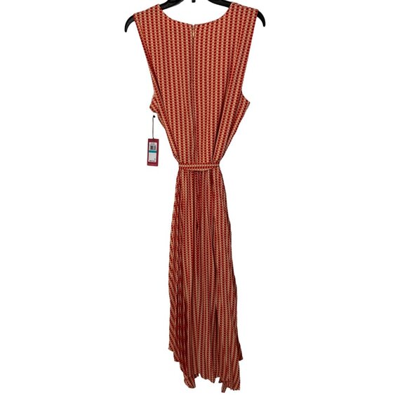 Vince Camuto Apricot Scarf Dress Size 16  Spring Safari Sleeveless 7240 NWT - Picture 4 of 9